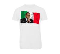 Bughyprint Tshirt Maglia Maglietta Uomo SILVIO BERLUSCONI Siete Ancora, Come Sempre, dei Poveri COMUNISTI Slogan Frasi Citazioni BERLUSCA, S
