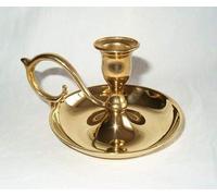 Bugia portacandela in ottone lucido Stile Francese