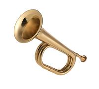 Bugle Call Trumpet Brass Cavalry Horn with Mouthpiece for School Band Cavalry Military Orchestra Maiju