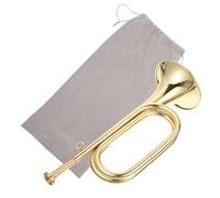 Bugle per Principianti in Ottone, Suono Naturale, per Orchestra | Strumento Robusto, Aiuta a Imparare la Tecnica, Facile da Riporre, Adatto a Principianti e Banda Militare