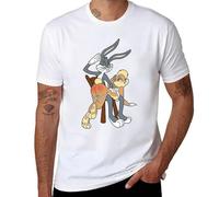 Bugs and Lola, Bunny, maglietta da uomo, Stile bianco, L