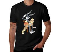 Bugs and Lola, Bunny, maglietta da uomo, Stile nero, 6XL