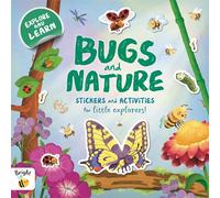 Bugs and Nature (Tascabile) Early learning sticker book for little explorers