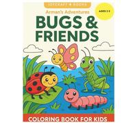 Bugs & Friends: A Coloring Book Adventure: Fun and simple coloring pages for kids ages 2-5
