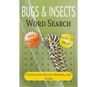 Bugs & Insects Word Search Puzzle Book: Subtitle: Word Searches with Easy to Read Print about Bugs, Insects, Nature, and More | 6x9 inches, 122 pages ... … Gift for Vacations, Holiday & Free Times