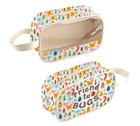 Bugs Lover Gift Entomologist Gift Friend to Bugs Clear Cosmetic Bag Bugs Nerd Gift Insect Collectors Gift, Bugsbag