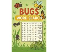 Bugs Word Search Puzzle Book: Word Searches with Easy to Read Print about Bugs, Insects, Spiders, and More|6x9 inches, 110 pages|50+ Puzzles … Gift for Vacations, Holidays and Free Times