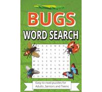Bugs Word Search: Word Searches with Easy to Read Puzzles Featuring Insects, Spiders & More | 6x9 Inches, 110 pages