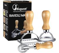 Bugucat Timbri per Ravioli,Stampo Ravioli in Acciaio Inox formine per Ravioli con Manico,Stampi per Ravioli in varie forme Ravioli Maker di Alta Qualità Taglierini Ravioli per fare Gnocchi Pasticceria