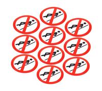 BUGUUYO 10 pezzi Adesivi Sicurezza Autoadesivi Leaning da Etichette per e Lavoro Design e Resistente Promuove La Consapevolezza Sulla Sicurezza