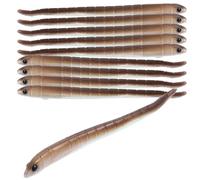 BUGUUYO 10 Pezzi Esche Artificiali Forma di Soft Baits Colorate Attira e per Pesca in Mare e Acqua Morbide e Facili da Montare su Amo