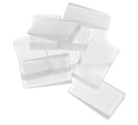 BUGUUYO 10 Pezzi Livellatori per Mobili in Pvc Trasparente, Cunei a Forma di Cuneo per Eliminare Traballamento, Compatibilità per Tavoli e Letti, la Regolazione Domestica