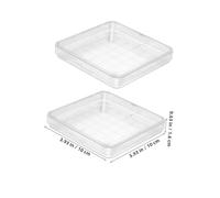 BUGUUYO 10 Pezzi Piastre Petri Quadrate con Trasparente per Laboratorio Biologia Microbiologia Scuola Esperimenti Scientifici