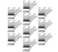 BUGUUYO 10 Pezzi staffe per tubi accessori portafilo staffe di montaggio su tubo staffa portatubo morsetti per palo Staffa sospesa Connettore quadrato Silver