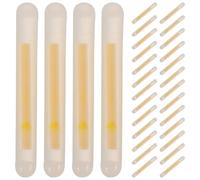 BUGUUYO 100 bastoncini luminosi per la pesca - Punte fluorescenti per canne da pesca in mare - Bastoncini luminosi impermeabili per canne da per rilevare le abboccate 1,54x0,18"