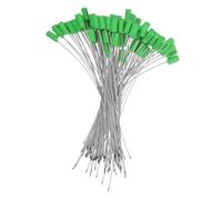 BUGUUYO 100 Pezzi Sigilli di Sicurezza in Acciaio Cavo Numerato 1,8X305Mm Verde 100 Pezzi, Guarnizioni Metalliche Rinforzate per Container, Camion e Trasporto Merci Etichette