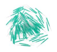 BUGUUYO 100 Pezzi Spazzolini Interdentali Per Apparecchi Ortodontici Verdi Impugnatura Ergonomica, Portatili Per Pulizia Tra i Denti e Piccoli Spazi, Set Per Igiene Orale e Uso Quotidiano in Viaggio