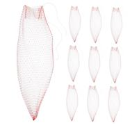 BUGUUYO 100pezzi Borsa Rete Con Coulisse Sacchetto Riutilizzabile Per Verdure Frutta Patate Melone Per Conservare Cipolle Portatile Traspirante Per Spesa Raccolto