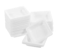 BUGUUYO 100pezzi Weigh Boats Da Pz Quadrate Per Laboratorio e Casa Contenitori Misurazione Precisi Per Polveri Piatto Pesata Riutilizzabile Per Pesatura Affidabile