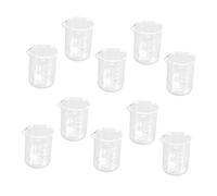 BUGUUYO 10pezzi Bicchieri Graduati Misurini Trasparenti in Vetro Per Misurare Liquidi e Ingredienti Secchi Precisione