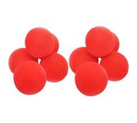 BUGUUYO 10pezzi Palline di Spugna Rosse da per Trucchi Commedie Accessori Morbidi per Spettacoli Festival