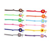 BUGUUYO 12 Pezzi Collari per Fiori Eleganti Regolabili e Sicuri con Chiusura Breakaway Multicolori per e Leggeri e Confortevoli per Passeggiate Feste e Speciali