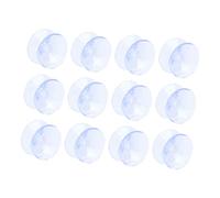 BUGUUYO 12pcs Ventose Trasparenti Bifacciali Per Cuscinetti in Gomma Per Decorazioni Organizzazione e Fissaggio 10x20mm Silicone Ganci