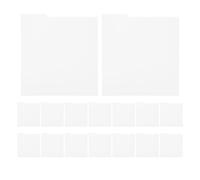 BUGUUYO 16 divisori per Dischi in Vinile - Linguette di separazione per Album in plastica per scaffali, Libri, biblioteche, Oggetti da Collezione, organizzatori di archivi (Bianco)