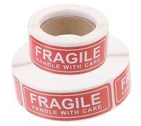 BUGUUYO 2 Adesivi Fragile per Spedizioni Etichette Adesive Resistenti e Facili da Applicare Maneggiare con Cura per Pacchi e Scatole per Traslochi e Spedizioni