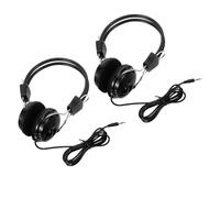 BUGUUYO 2 Pezzi Auricolari Over Ear per Metal Detector Cablati Stereo Neri