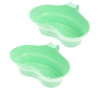 BUGUUYO 2 Pezzi di Tazza per Collutorio per Pazienti Allettati Vassoio per L Igiene Orale in Plastica Bacinella per La Pulizia dei Denti Tazza per Bacinella in Plastica