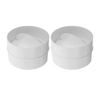 BUGUUYO 2 Pezzi di Valvola Antiritorno da 4": Tappo Del Flusso D'aria Unidirezionale, Accessorio per Connettore Del Condotto, Valvola di Non Ritorno per Tubo di Ventilazione da 100 Mm, Bagno, Cucina