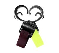 BUGUUYO 2 Pezzi Ganci per Passeggini con Chiusura Strappo per Scooter Elettrici e Motocicli Ganci Portaborse Pratici e Compatti per Borse e Fasciatoi Facili da Fissare e Portatili