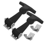 BUGUUYO 2 Pezzi Handle Stainless Steel Hasp Latches Heavy Duty Weatherproof Locking Mechanism For Toolboxes Engine Equipment With Impact Resistance