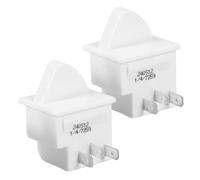 BUGUUYO 2 Pezzi Interruttore Porta Frigorifero 3 Pin Normalmente Chiuso Pulsante Luce Porta Frigorifero Sostitutivo Per Congelatore Installazione Rapida e Compatibile Per Uso Domestico e Commerciale