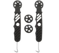 BUGUUYO 2 Pezzi Kit da Strumento Rotante per Installazione Zanzariera con Gancio Rullo Resistente e Manico Ergonomico per Riparazione e Montaggio Porte e Finestre