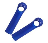 BUGUUYO 2 Pezzi Manico di Scopa in Plastica Blu, Impugnatura Ergonomica per | Compatibile con Scopa e Panno, Presa Comoda, Adatto per Spazi Commerciali e Pulizia Domestica