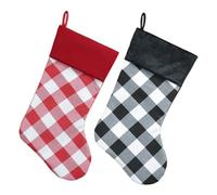 BUGUUYO 2 Pezzi Natale Vintage in Non Sacchetti Regalo Spaziosi e Riutilizzabili per Dolcetti Decorazioni Natalizie Versatili per Albero e Feste