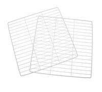 BUGUUYO 2 Pezzi Organizer Scaffali per Freezer in Rete Bianco Divisori Rimovibili per Frigorifero Design Maglia per Ventilazione Migliorata e Risparmio