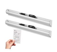 BUGUUYO 2 Pezzi Porta Comande da Parete con Montaggio Adesivo Clip Organizer per Scontrini e Ordini Accessorio Ristorante per Gestione Veloce Takeaway e Documenti Resistente e Salvaspazio