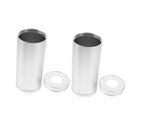 BUGUUYO 2 Pezzi porta fazzoletti per auto Porta del tessuto desktop Custodia per il tovagliolo di carta Organizzatore di tovaglioli Silver
