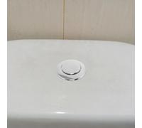 BUGUUYO 2 pezzi Pulsanti di Ricambio per Wc Bottoni per Scarico Serbatoio Acqua in Abs Resistenti e Facili da Installare Accessori Bagno con Superficie Liscia e Asta