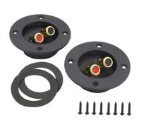 BUGUUYO 2 pezzi Terminali per Casse Audio Auto Vie Morsettiera in Lega di Zinco e Abs Resistente al Calore Connettori Stabili per Impianti Stereo Car e Casa Facile Installazione e