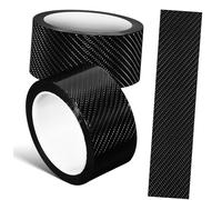 BUGUUYO 2 Protezione Gradino Portiera Auto Antigraffio Adesivo Resistente e Lavabile Decorazione Carbonio