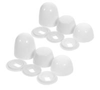 BUGUUYO 2 Set Copribulloni Wc a Innesto in Plastica ABS Tappi Rotondi per Bulloni Water Accessori Fissaggio Wc Facili da Installare Compatibili la Maggior Parte dei Sanitari