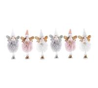 BUGUUYO 2 Set Ornamenti di Babbo Natale Decorazioni Natalizie Albero di Natale Bambola di Natale 3 Pezzi*2