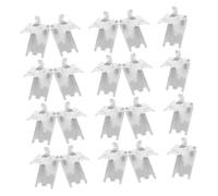 BUGUUYO 20 Pezzi Clip per Mensole in Acciaio Inox 304 Spessore 15 MM Ganci Supporto Ripiani per Frigoriferi e Congelatori Clip Divisoria Versatile per Uso Industriale e Domestico