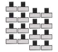 BUGUUYO 20 Pezzi Etichette Nome Stetoscopio con Clip Aperta Targhette Identificative in Plastica Facili da Scrivere e Applicare per Stetoscopi e Strumenti Medici Fissaggio Sicuro e Veloce