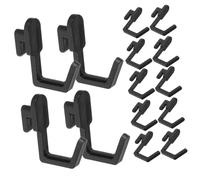 BUGUUYO 20 Pezzi Ganci per Pegboard Nero Piccoli Resistenti e Versatili per Organizzare Cucina Garage Studio Semplici da Installare e Salvaspazio