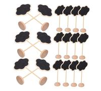 BUGUUYO 20 pezzi Mini Lavagna Gessetto Forma Lavagnetta da Tavolo Cancellabile per Messaggi Note e Menu Lavagna Decorativa per Cucina e